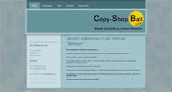 Desktop Screenshot of copyshop-ball.de